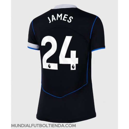 Camiseta Chelsea Reece James #24 Tercera Equipación Replica 2025-26 para mujer mangas cortas
